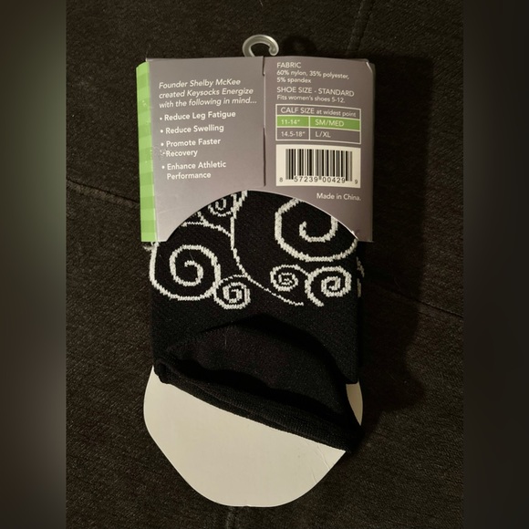 🆕 Keysocks Compression Energizing Support Knee High No Show Socks | S/M - Picture 2 of 3